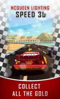 Lightning Speed McQueen Racing 3D Screen Shot 2