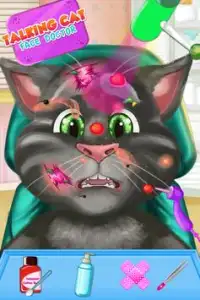 Talking Cat Face Doctor Screen Shot 0