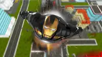 Super Hero Iron Machine Man Flying Rescue Mission Screen Shot 5