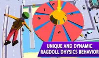 Stuntman: Ragdoll simulator games with trampoline Screen Shot 6