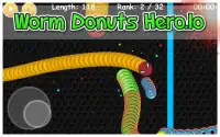 Worm Eats Donuts Hero- Snake Slither Hero Zone Screen Shot 1