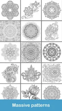 100  Mandala coloring pages Screen Shot 7