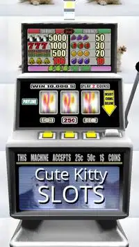 3D Cute Kitty Slots - Free Screen Shot 0