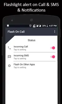 Flash On Call Screen Shot 2