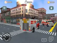 911 simulatore di camion dei pompieri: simulatore Screen Shot 3