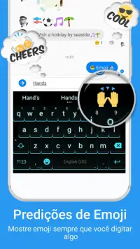 Teclado Emoji iMore - Cool Font, Gif & 3D themes Screen Shot 3