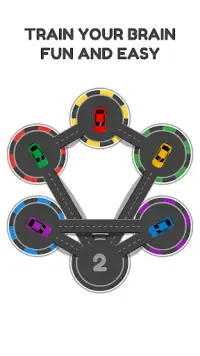 Hexa Parking - Combination puzzle & Brain training Screen Shot 1