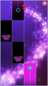 Piano Tiles : Purple Butterfly Piano Tiles Screen Shot 0
