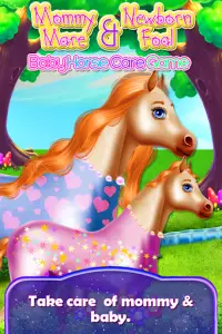 Mommy And Newborn Baby Horse Care Game Screen Shot 0