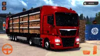 Euro truck driving sim game 3d Screen Shot 0