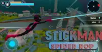 Spider Stickman Rope Battle - Hero of Crime City Screen Shot 0