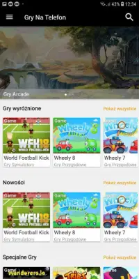 Gry Na Telefon - Gry Play Mobile Screen Shot 1