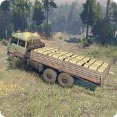 Truck Wood Cargo Driver Simulation -Wood Transport