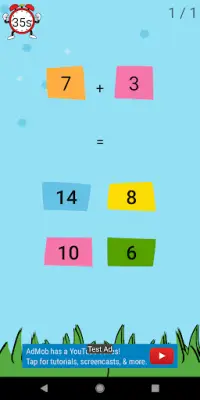 Maths challenge - Speedy Maths game for kids Screen Shot 1