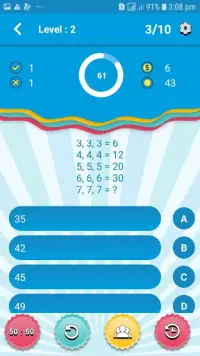 Maths Quiz - Maths Puzzle - English Quiz Screen Shot 5