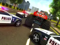 Police Chase Monster Car: City Screen Shot 7