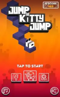 Jump Kitty Jump - A Cube Jumping Game Screen Shot 5