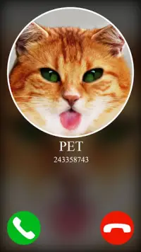 fake incoming call pet game Screen Shot 2