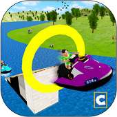 Kids Water Surf Boat Stunts Simulator