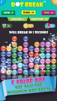 Dot Break™:gelembung permainan Screen Shot 8