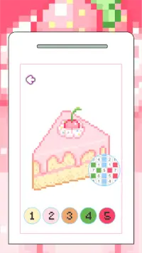 Cake Pixel Art Color By Number Screen Shot 2