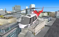 City Helicopter Fly Simulation Screen Shot 3