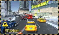 Supermarkt Taxi Driver 3D-Sim Screen Shot 2