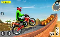 Motorrad Stunt Race neues Spiel: Rennspiel Screen Shot 3