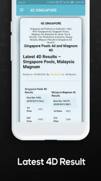 4D Singapore Malaysia Predictions & Results Live Screen Shot 7