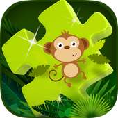Dschungel-Tier-Puzzle