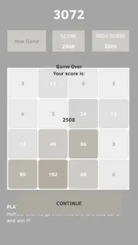 3072 Puzzle Game Screen Shot 4