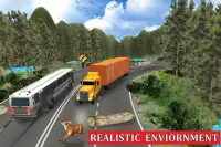 Off-Road Cargo Truck Wood Transport Driver Screen Shot 0