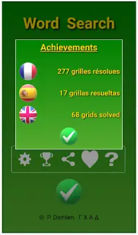 Word Search - English, French, Spanish (Education) Screen Shot 2