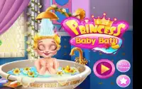 Princess baby bath Screen Shot 0