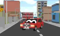 blocky racing cars parker sim Screen Shot 0