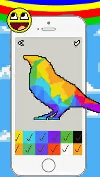 Pixel Art - Animals  poly coloring by number Screen Shot 2