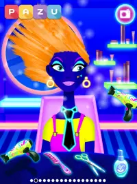 Girls Hair Salon Glow - Hairstyle games for kids Screen Shot 5