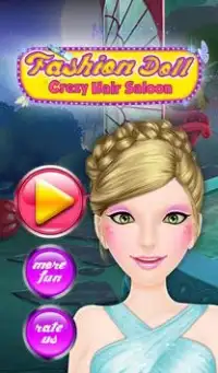 Fashion Doll crazy hair saloon Screen Shot 0