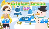 Dress Up Girl winter game Screen Shot 0