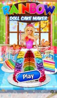 Rainbow Doll Cake Maker DIY Screen Shot 5