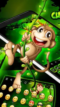 Cuteness Monkey - Keyboard Theme Screen Shot 1