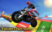 Impossible Track Bike Stunt Race : Cloud Driving Screen Shot 7