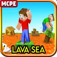 Survival Lava Sea Mod for Minecraft PE