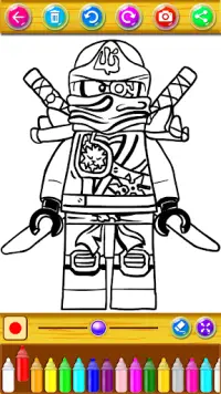 Color the super turtle legend ninja Screen Shot 2