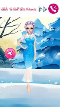Icy Princess Dress Up and Call Screen Shot 2