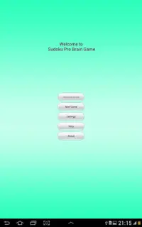 sudoku pro jogo de cérebro Screen Shot 0