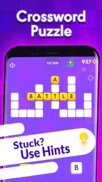 Word Hunter - Offline Crossword Puzzle 🇺🇸 Screen Shot 1