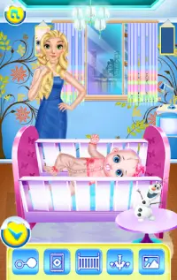 Yeni Doğan Bebek Anne Bakımı: Gündüz Bakımı Oyunu Screen Shot 5