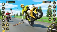 attaque de moto jeux de course Screen Shot 0