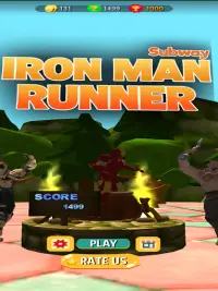 Iron Man Subway Runner Screen Shot 6